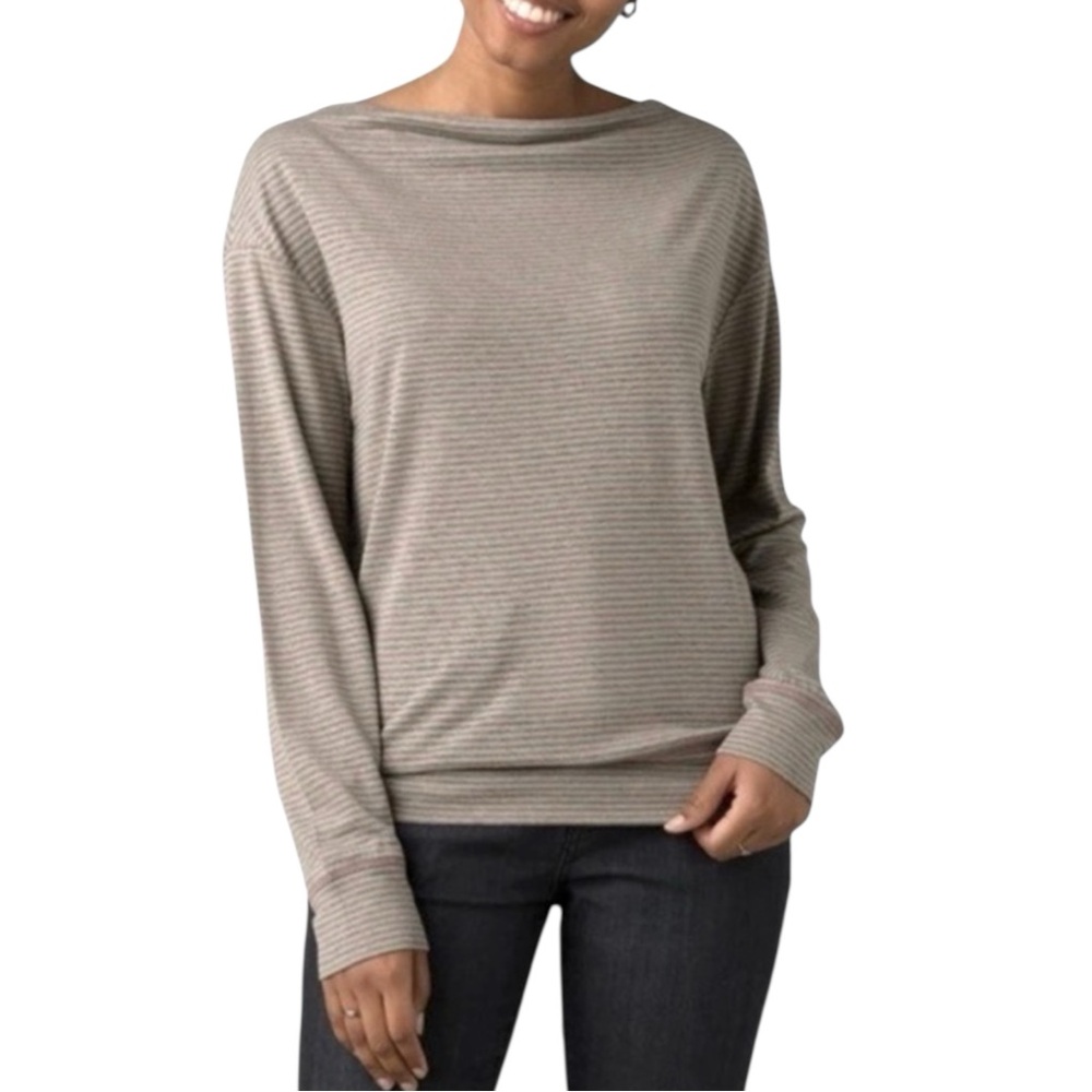 NWT Prana Women’s Cozy Up Aires Long Sleeve Top Hemp Sustainable Casual Comfy